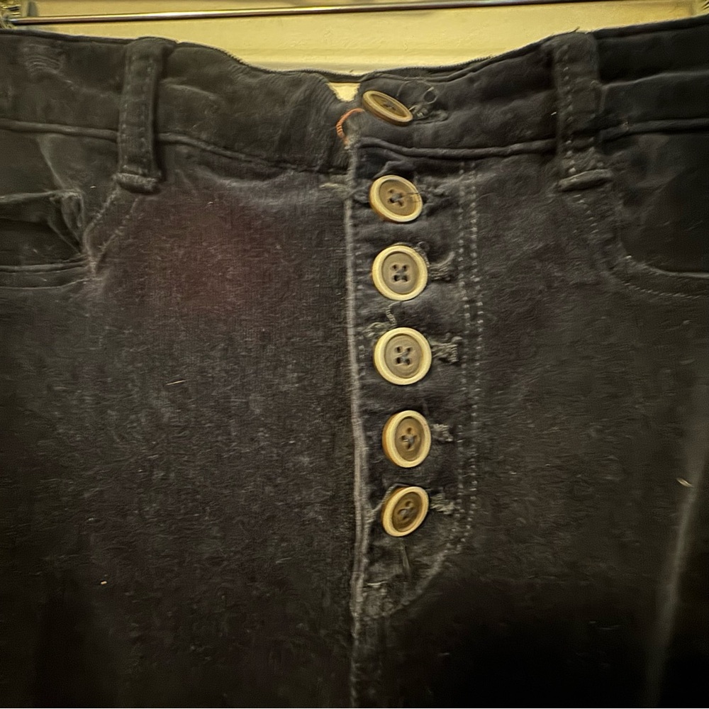 Pilcro Anthropologie navy courdoroy straight size 30 - Picture 3 of 5